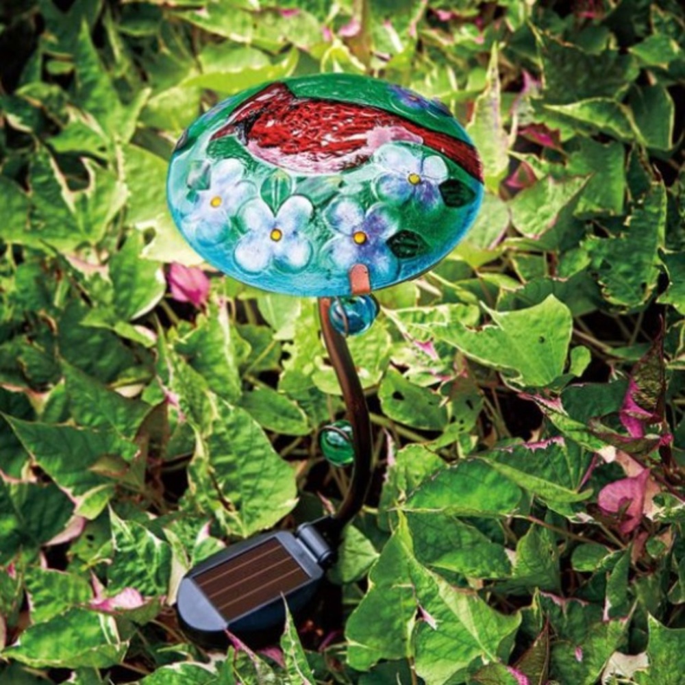 NIB Mushroom Tall LED Solar Light 18.5”